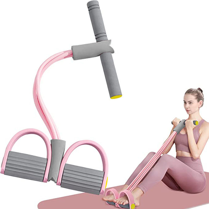 Yoga Pedal Puller Fitness Equipment - Эспандеры с четырьмя трубками, эластичный трос