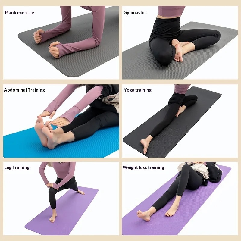 Утолщенный нескользящий коврик – обзор и цена Thick Yoga Mat
