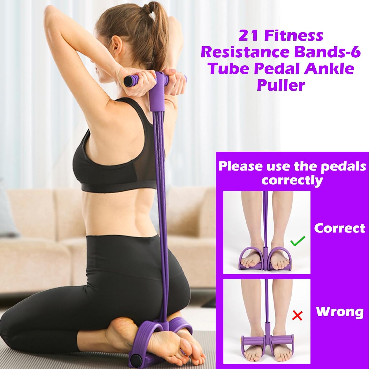 4/6-трубный натяжитель педали, – обзор и цена Yoga Pedal Puller Fitness Equipment