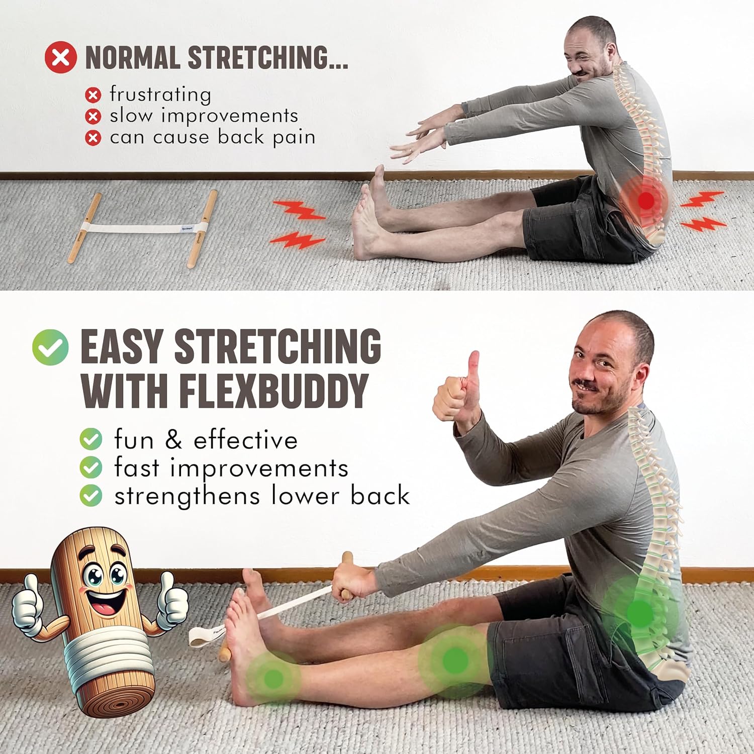 Растяжитель для подколенных су – обзор и цена Yoga For Fitness