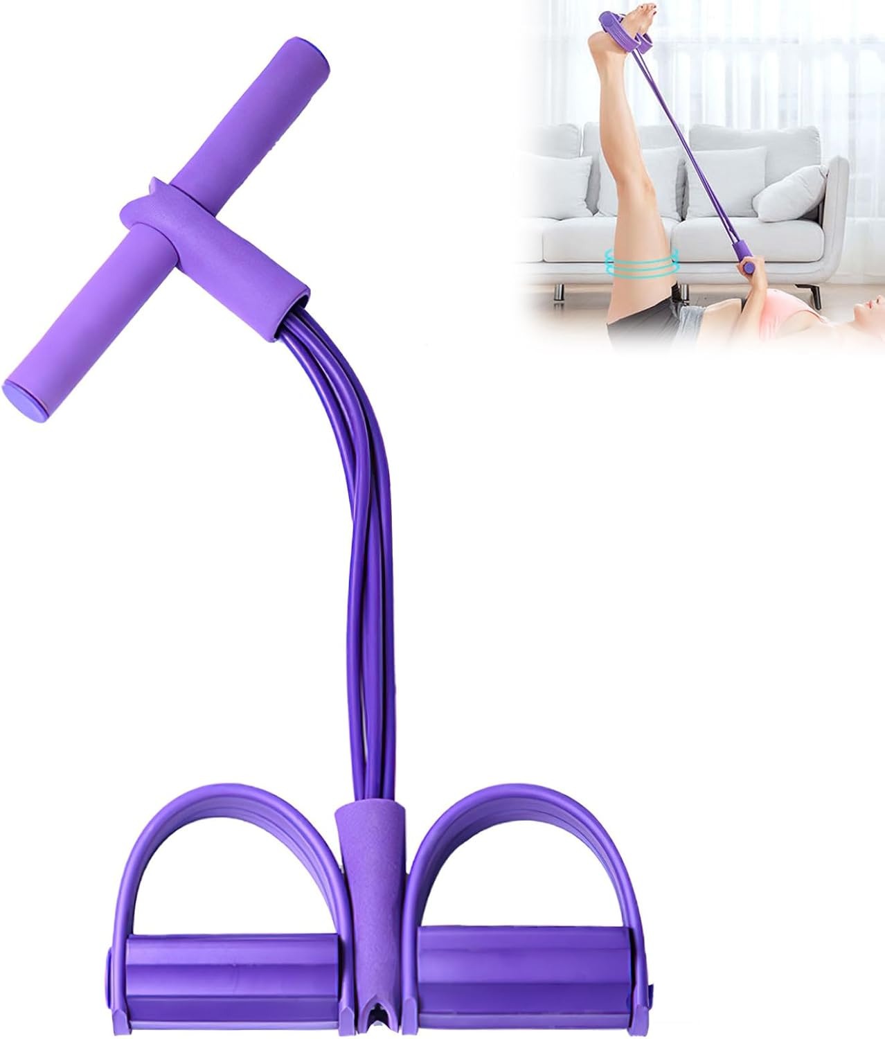 Многофункциональный эспандер с – обзор и цена Yoga Pedal Puller Fitness Equipment