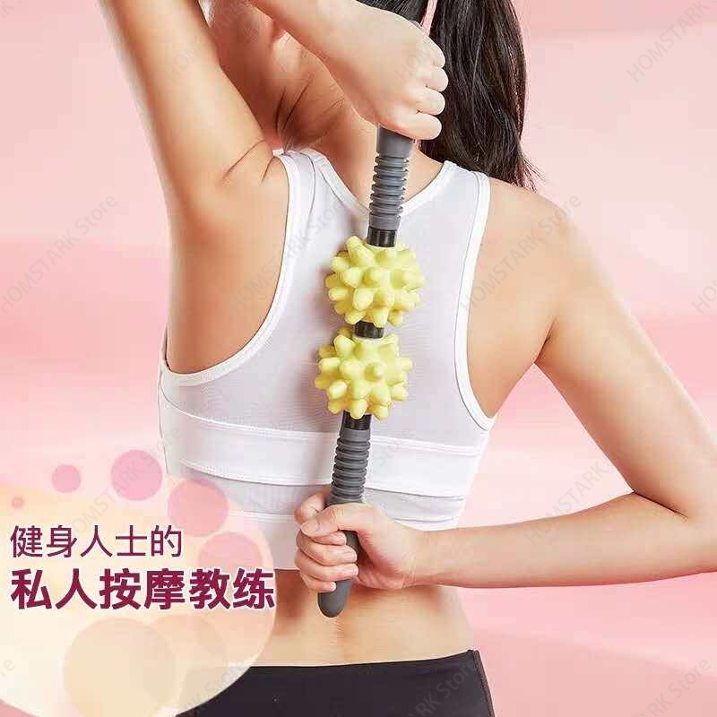Шипованный массажный ролик для – обзор и цена Yoga Fitness Bar