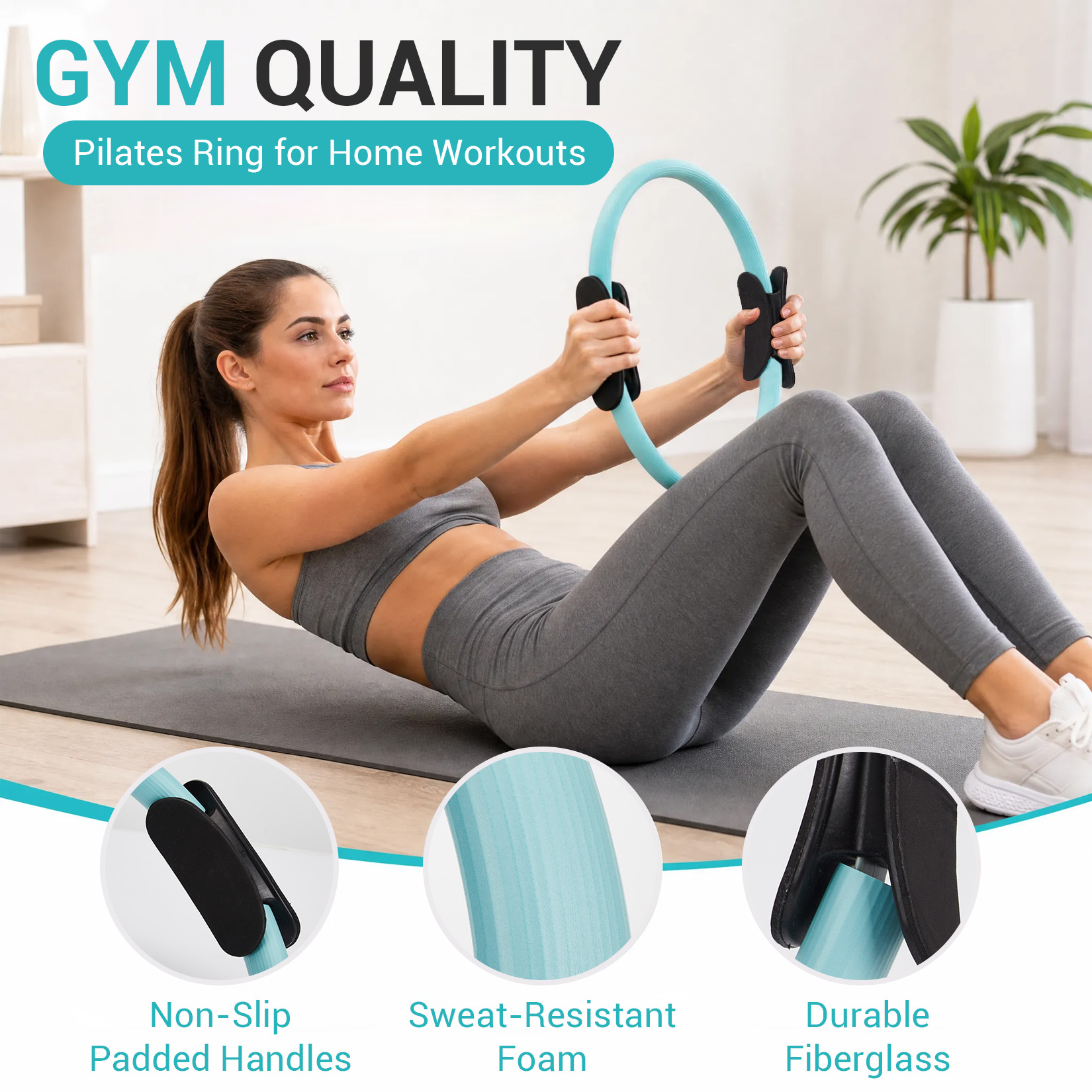 Набор для пилатеса, 6-в-1: кол – обзор и цена Yoga Fitness Ring